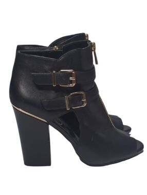 Jessica Simpson Maizy Heeled Open Toe Ankle Boots Size 9.5